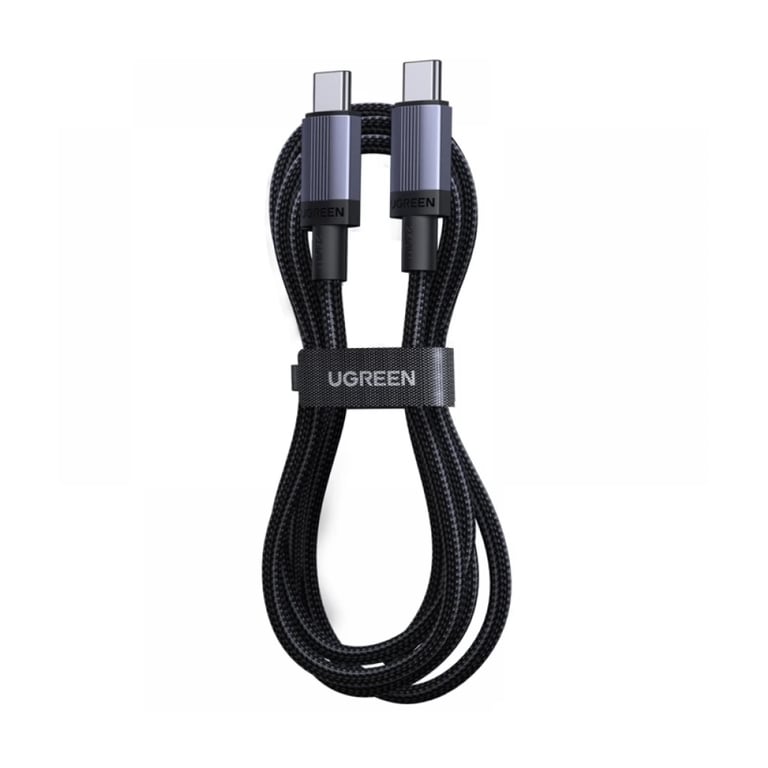 Дата кабель USB-C to USB-C 1.0m 100W 480Mbps black Ugreen (65832) - фото 3