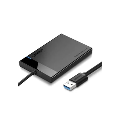 Кишеня зовнішня Ugreen USB 3.0 to SATA 3.0 2.5" HDD/SSD enclosure 6TB UASP black (30847) - фото 1