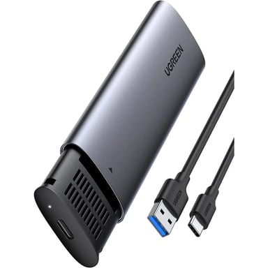 Кишеня зовнішня Ugreen USB-C to M.2 B-Key/M+B Key SSD 5Gbps SATA 3.0 aluminum 0.5m (10903) - фото 1