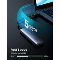 Кишеня зовнішня Ugreen USB-C to M.2 B-Key/M+B Key SSD 5Gbps SATA 3.0 aluminum 0.5m (10903) - фото 3