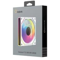 Кулер до корпусу OCYPUS GAMMA F12 ARGB REVERSE BLADE білий (GAMMA-F12-WH1AM01U-GL) - фото 8