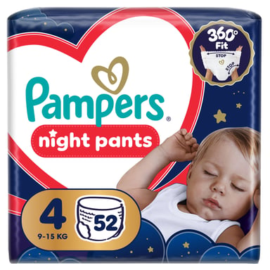 Підгузки Pampers Night Pants Розмір 4 (9-15 кг) 52 шт (8006530320665) - фото 1