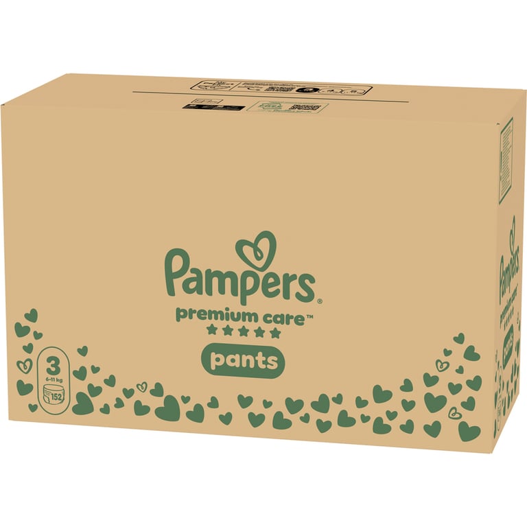 Підгузки Pampers Premium Care Pants Розмір 3 (6-11 кг) 152 шт (8006530315869) - фото 2