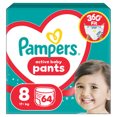 Підгузки Pampers Active Baby Pants Розмір 8 (17+ кг) 64 шт (8006530304627) - фото 1