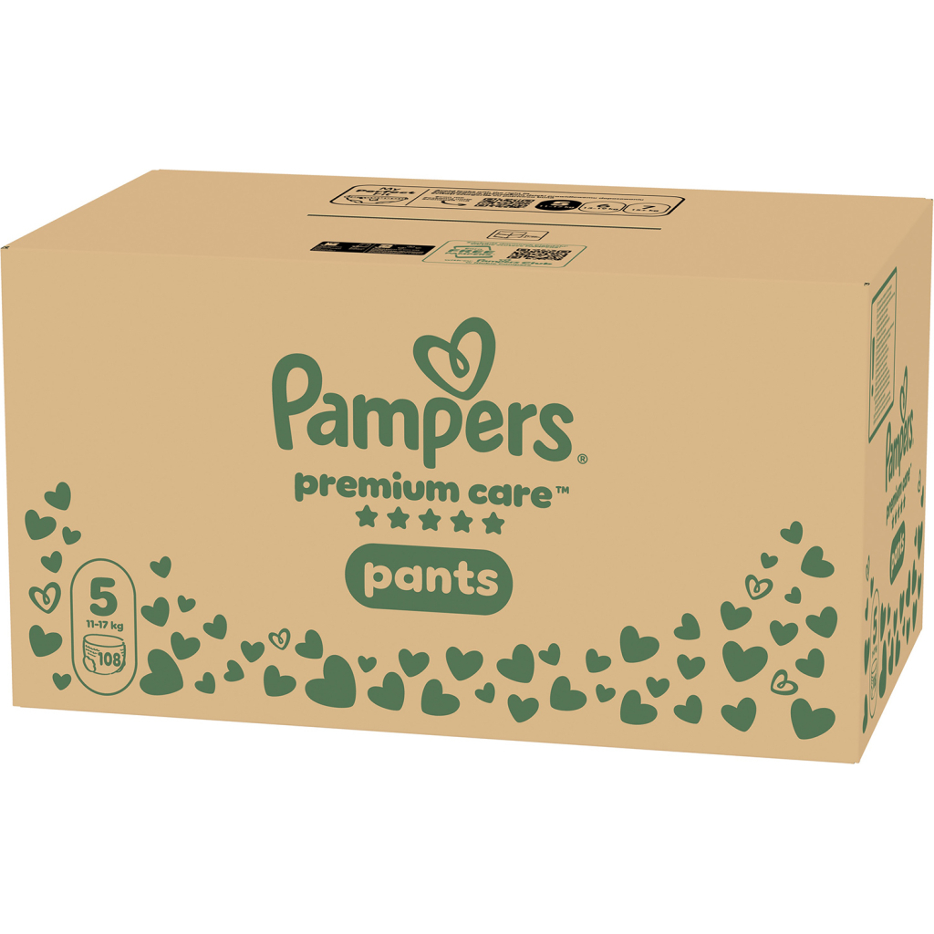 Підгузки Pampers Premium Care Pants Розмір 5 (11-17 кг) 108 шт (8006530315838) - фото 2 Підгузки Pampers Premium Care Pants Розмір 5 (11-17 кг) 108 шт (8006530315838) - фото 2