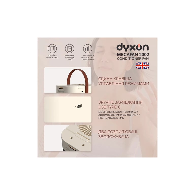 Вентилятор DYXON MEGAFAN 2002 White - фото 2