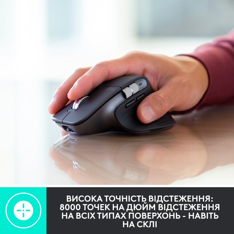 Комплект Logitech MX Keys for Business UA Graphite + Desk Mat Studio Series Mid Grey (MX920-010933) - фото 5