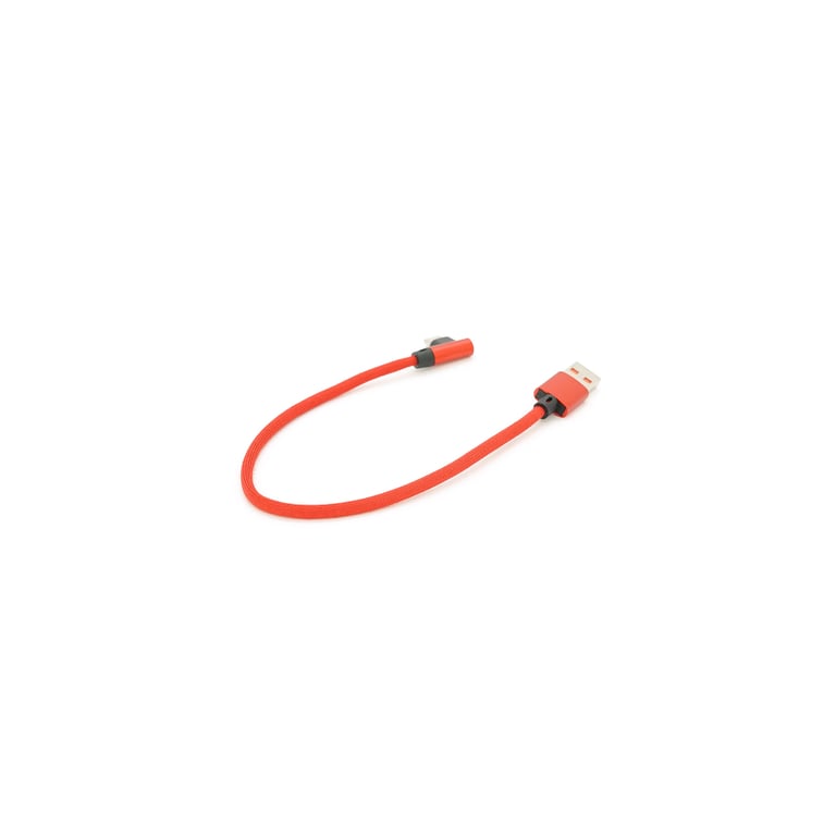 Дата кабель USB 2.0 AM to USB-C 0.25m QC3.0 PD 90° corner braided red Voltronic (YT-USB-TypeC-2.0m/R) - фото 2