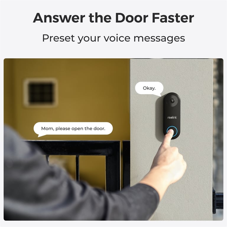 Дверний дзвінок Reolink Video Doorbell PoE (D340P) - фото 5