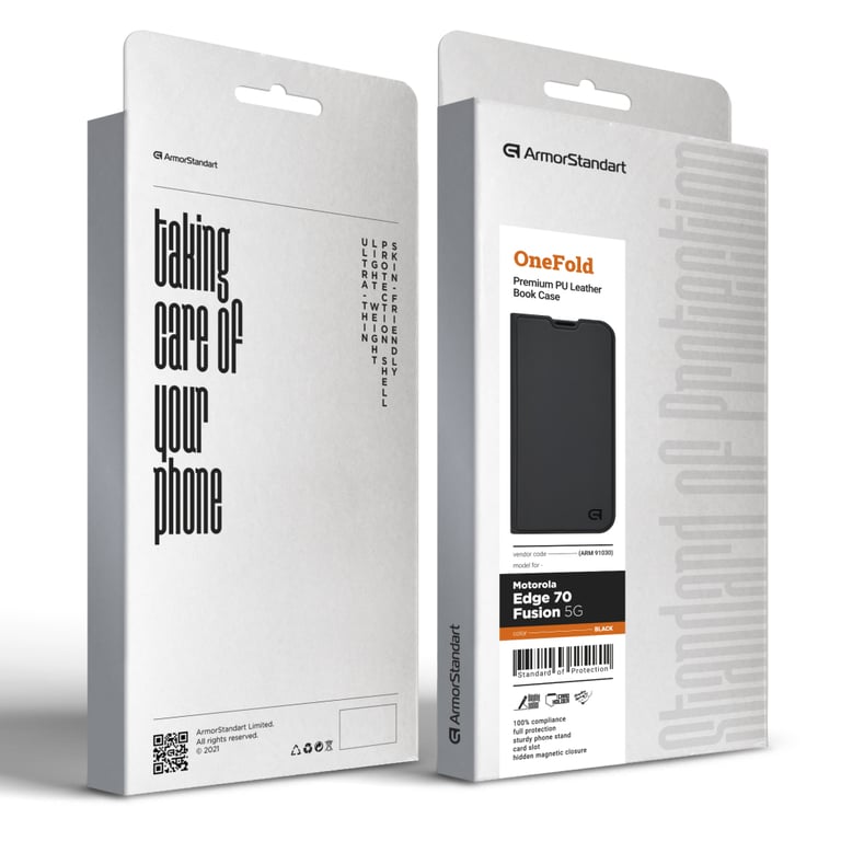 Чохол до мобільного телефона Armorstandart OneFold Case Motorola Edge 70 Fusion 5G Black (ARM91030) - фото 7
