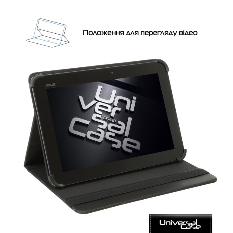 Чохол до планшета Armorstandart Silicone Hooks 12 Universal Tablet Black (ARM91206) - фото 3