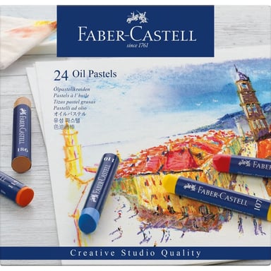 Пастель Faber-Castell Oil Pastels, 24 кольори, 127024 (5520) - фото 1