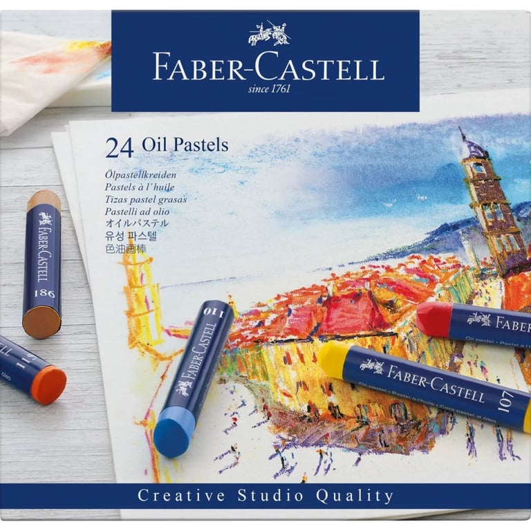 Пастель Faber-Castell Oil Pastels, 24 кольори, 127024 (5520) - фото 1