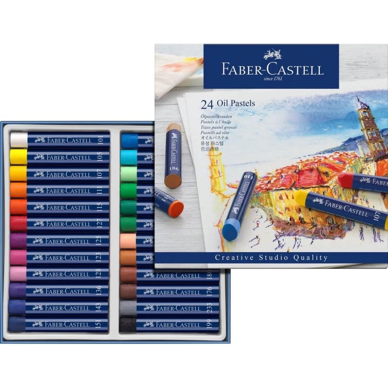 Пастель Faber-Castell Oil Pastels, 24 кольори, 127024 (5520) - фото 2