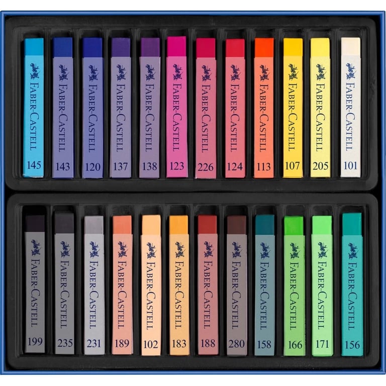 Пастель Faber-Castell Soft Pastels, м'яких, довжина крейди 70 мм, 24 кольори, 128324 (16794) - фото 3