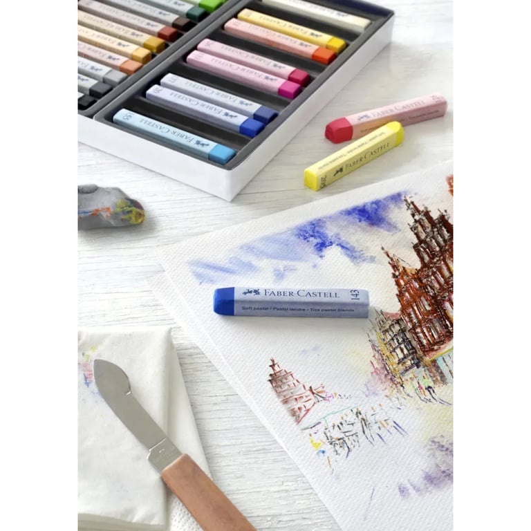 Пастель Faber-Castell Soft Pastels, м'яких, довжина крейди 70 мм, 24 кольори, 128324 (16794) - фото 5