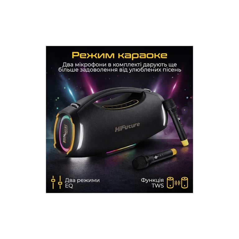 Акустична система HiFuture BoomBeat Black (boombeat.black) - фото 7