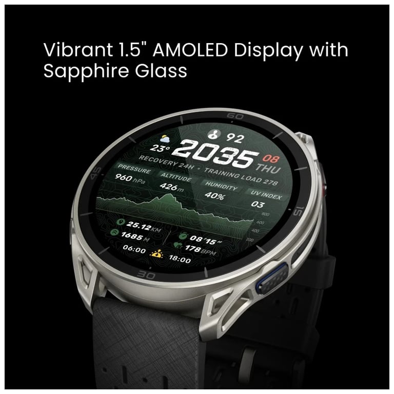 Смарт-годинник Amazfit Cheetah 2 Ultra Титан Titanium W2441GL1N (1199293) - фото 10
