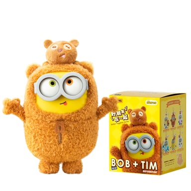 М'яка іграшка Pop Top сюрприз 52Toys Bob & Tim Посіпаки (25ZB301XHRTJ001) - фото 1