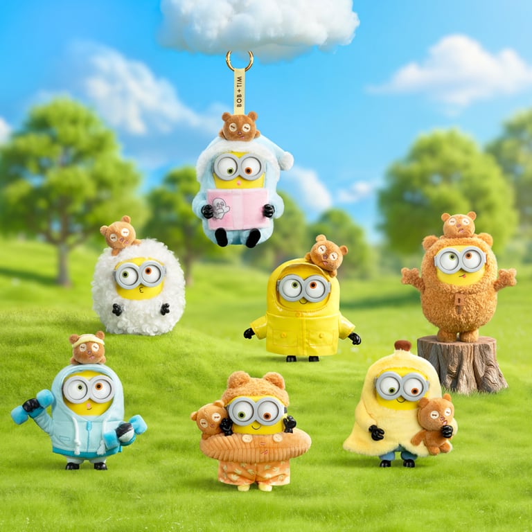 М'яка іграшка Pop Top сюрприз 52Toys Bob & Tim Посіпаки (25ZB301XHRTJ001) - фото 2