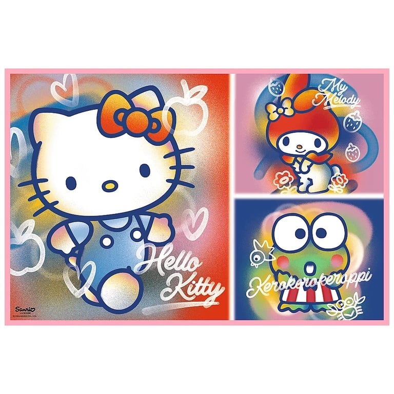 Пазл Trefl Hello Kitty Вітаю Кітті та друзів 2х200 елементів (5900511133363) - фото 2