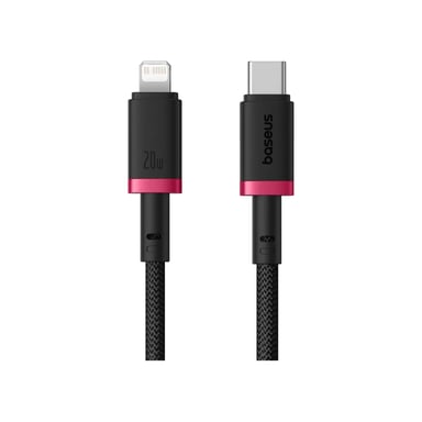 Дата кабель USB-C to Lightning 2.0m 20W red+black Baseus (P10377800U01-03) - фото 1