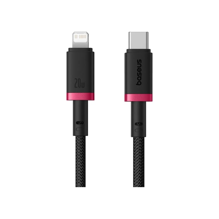 Дата кабель USB-C to Lightning 2.0m 20W red+black Baseus (P10377800U01-03) - фото 1