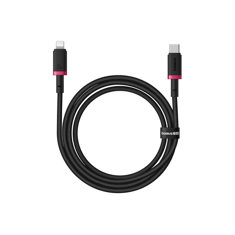 Дата кабель USB-C to Lightning 2.0m 20W red+black Baseus (P10377800U01-03) - фото 3