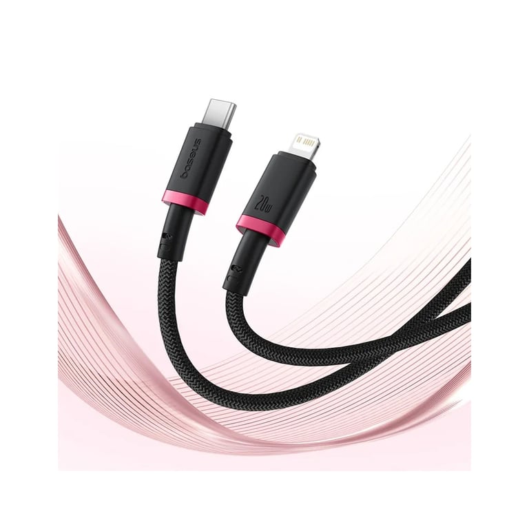 Дата кабель USB-C to Lightning 2.0m 20W red+black Baseus (P10377800U01-03) - фото 6