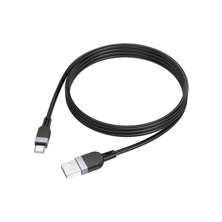 Дата кабель USB 2.0 AM to USB-C 1.0m silicone X109 Energy black HOCO (6942007636247) - фото 4