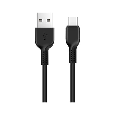 Дата кабель USB 2.0 AM to USB-C 2.0m 3A X20 black HOCO (6957531068907) - фото 1