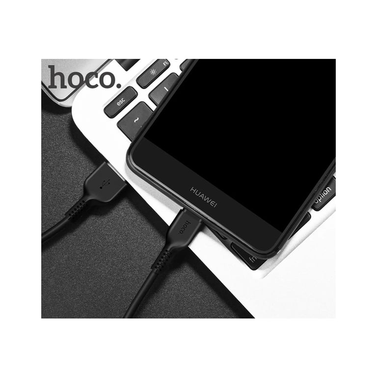 Дата кабель USB 2.0 AM to USB-C 2.0m 3A X20 black HOCO (6957531068907) - фото 5