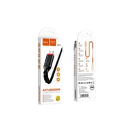 Дата кабель USB 2.0 AM to Micro 5P 1.0m 2.4A nylon X59 black HOCO (6931474744890) - фото 2