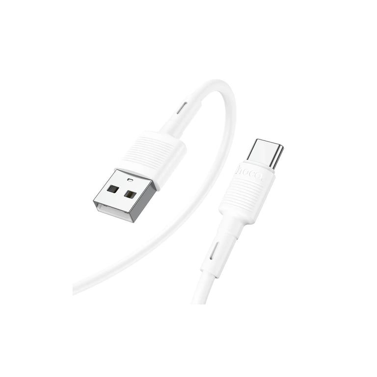 Дата кабель USB 2.0 AM to USB-C 1.0m 3A X83 white HOCO (6931474770912) - фото 3