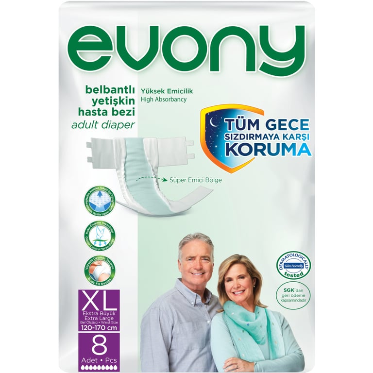 Підгузки для дорослих Evony 4 Extra Large 8 шт (8690536849154)