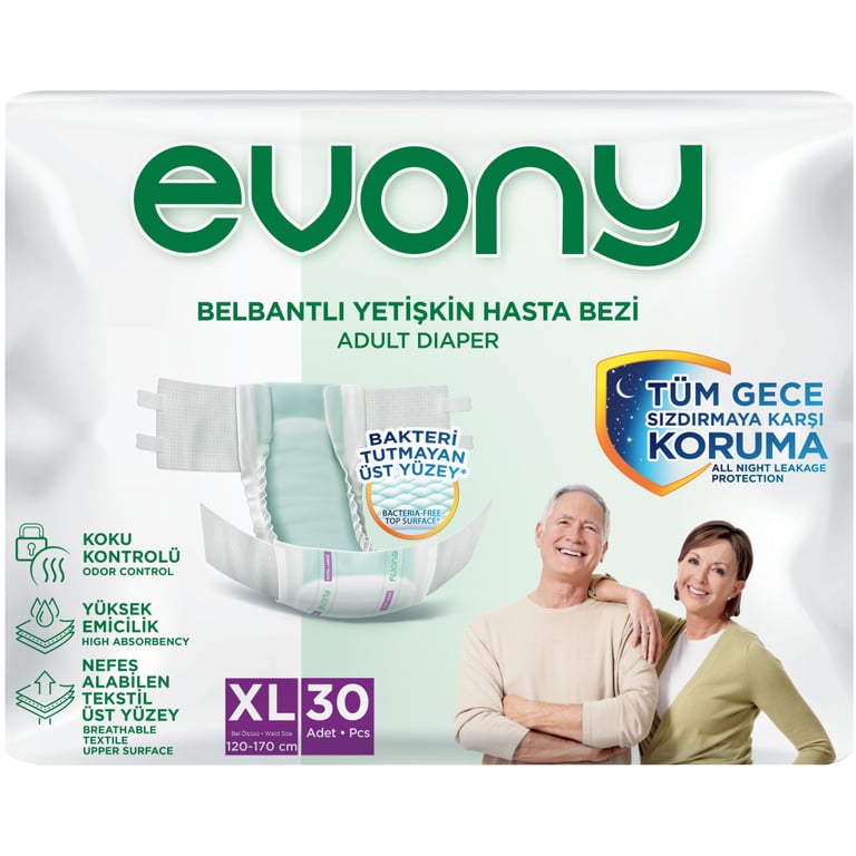 Підгузки для дорослих Evony 4 Extra Large 30 шт (8690536849185)