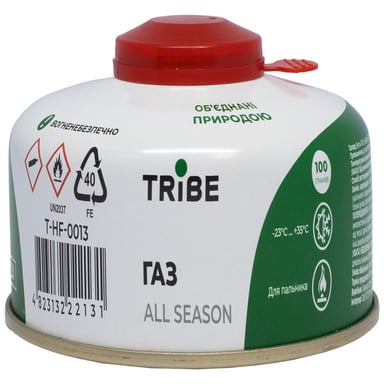 Газовий балон Tribe різьбовий 100 г (T-HF-0013) - фото 1