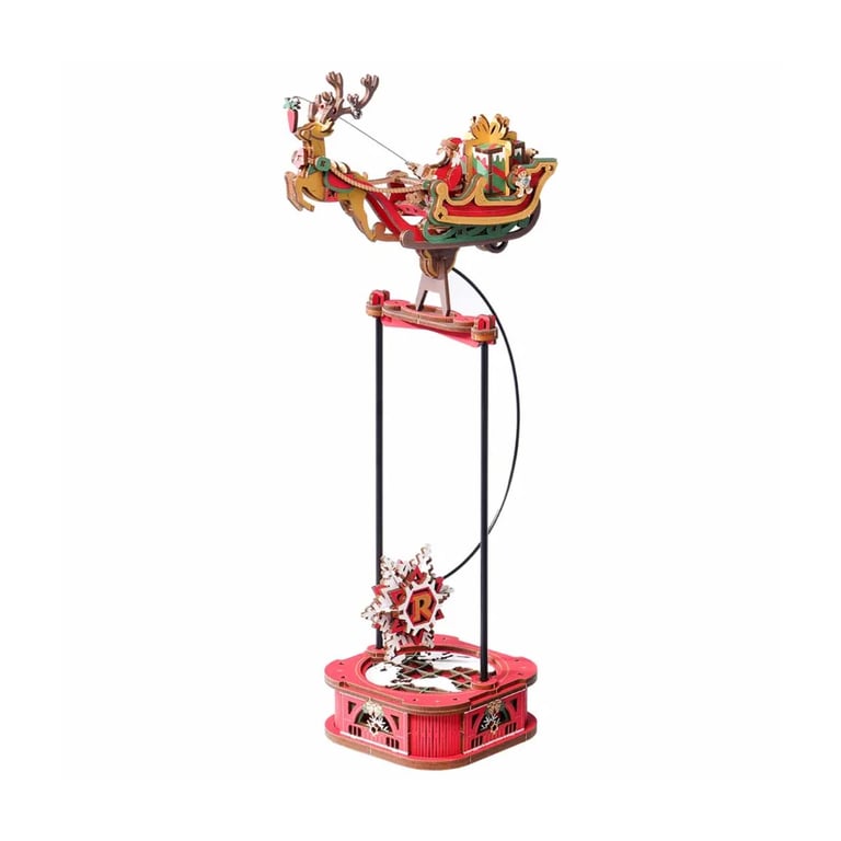 Конструктор Robotime Rokr 3D Санта на санях (MCD05) - фото 1