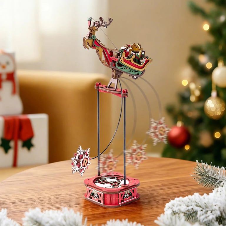 Конструктор Robotime Rokr 3D Санта на санях (MCD05) - фото 7