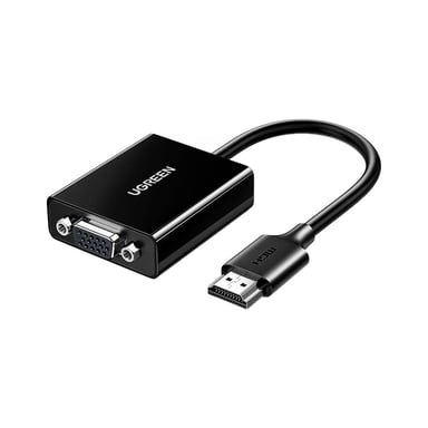 Перехідник HDMI M to VGA F 1920x1080 60Hz black Ugreen (UGR-90813) - фото 1