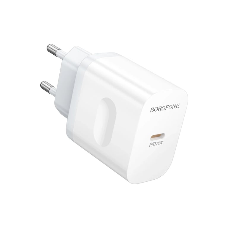 Зарядний пристрій BOROFONE BA99A USB-C PD20W white (6941991121357) - фото 2