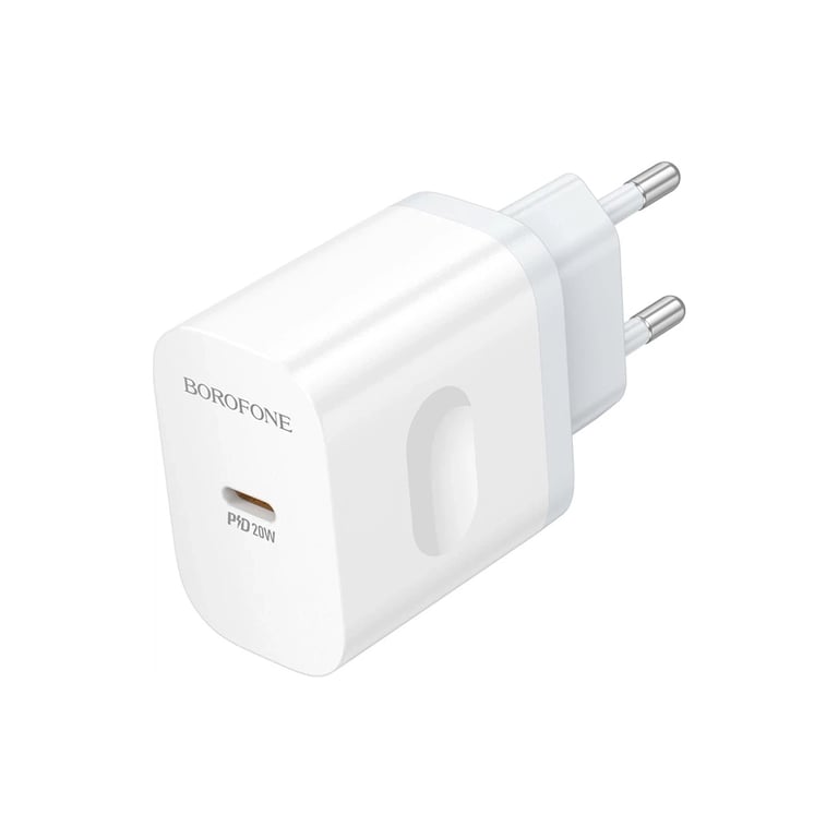 Зарядний пристрій BOROFONE BA99A USB-C PD20W white (6941991121357) - фото 4
