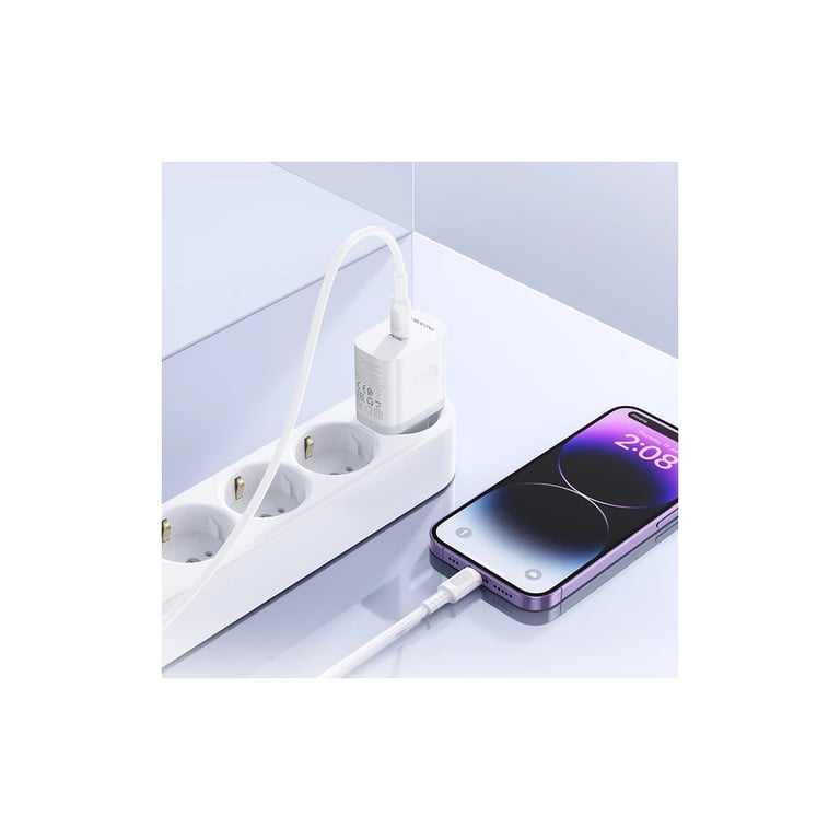 Зарядний пристрій BOROFONE BA99A USB-C PD20W white (6941991121357) - фото 8