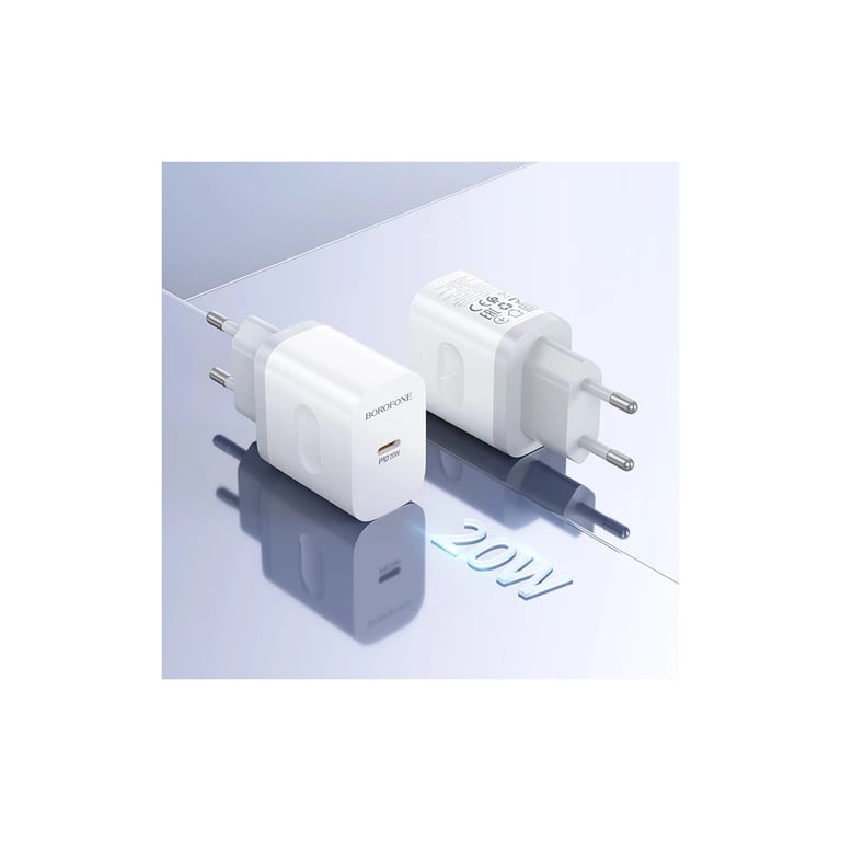 Зарядний пристрій BOROFONE BA99A USB-C PD20W white (6941991121357) - фото 9