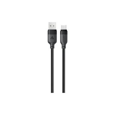 Дата кабель USB 2.0 AM to USB-C 1.2m 3A TPE black Acefast (6974316283812) - фото 1