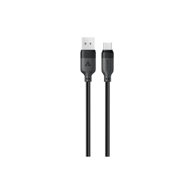 Дата кабель USB 2.0 AM to USB-C 1.2m 3A TPE black Acefast (6974316283812) - фото 1