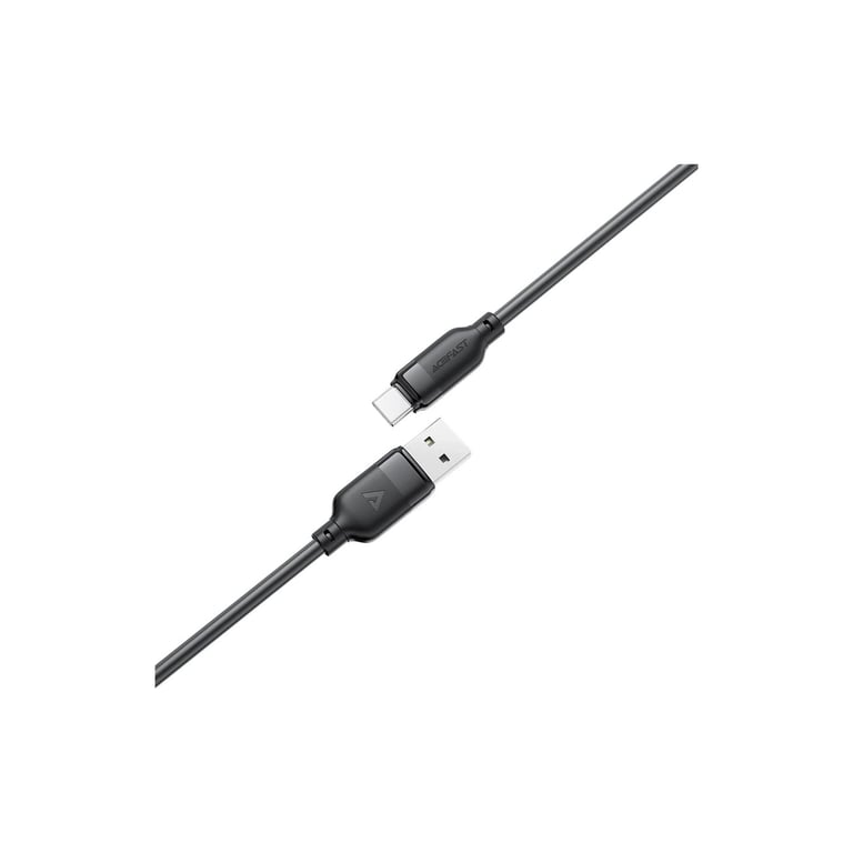 Дата кабель USB 2.0 AM to USB-C 1.2m 3A TPE black Acefast (6974316283812) - фото 3