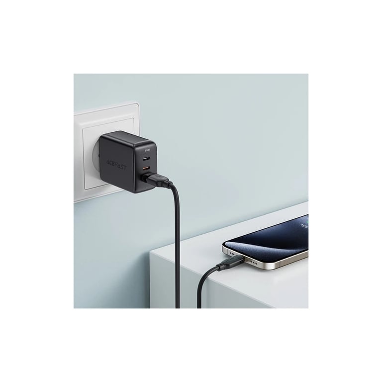 Дата кабель USB 2.0 AM to USB-C 1.2m 3A TPE black Acefast (6974316283812) - фото 6