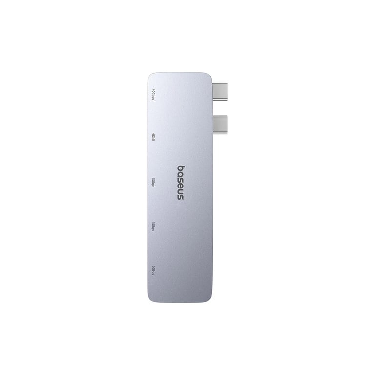 Концентратор Baseus USB-C 5-in-1 3xUSB 3.0 + 1xUSB-C 40Gbps + 1xHDMI 4K30Hz gray (B00052801811-04) - фото 2