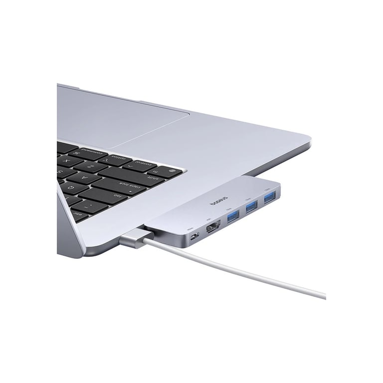 Концентратор Baseus USB-C 5-in-1 3xUSB 3.0 + 1xUSB-C 40Gbps + 1xHDMI 4K30Hz gray (B00052801811-04) - фото 6